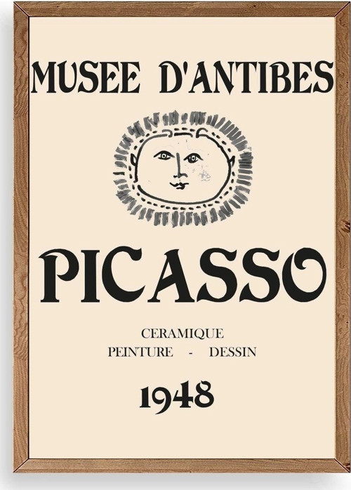 Picasso Ahşap Çerçeveli Tablo