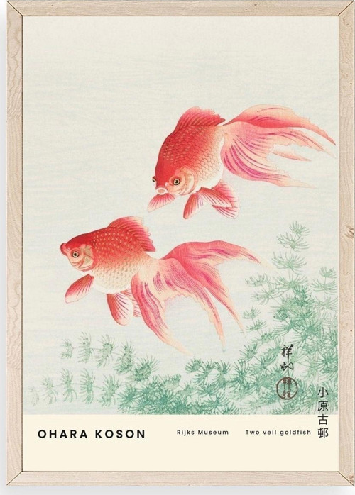 Ohana Koson Ahşap Çerçeveli Tablo
