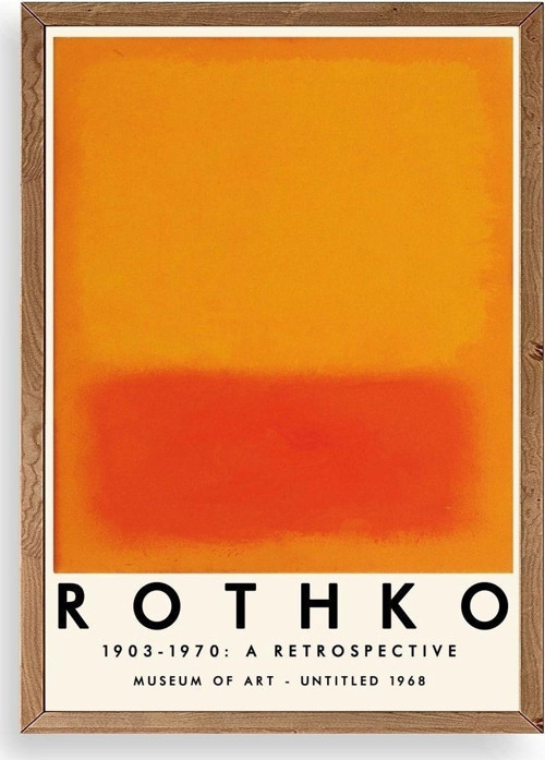 Rothko Ahşap Çerçeveli Tablo
