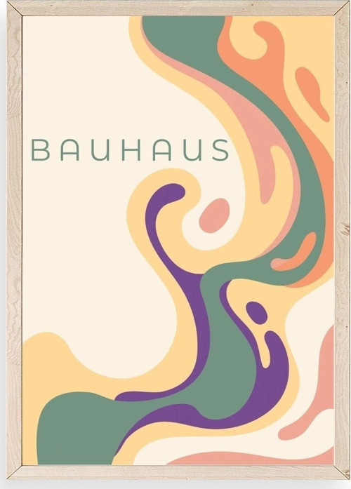 Bauhaus Ahşap Çerçeveli Tablo