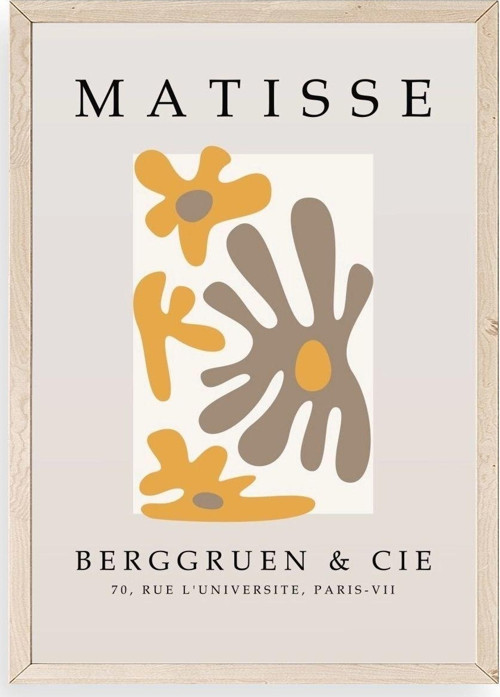 Çiçek Ahşap Çerçeveli Tablo