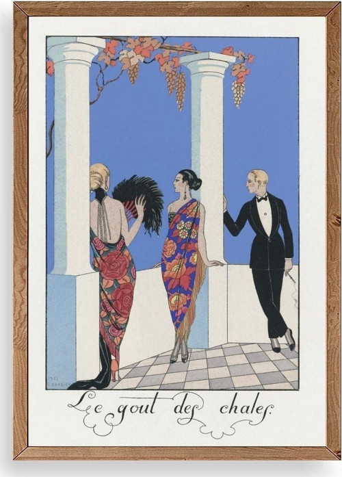 George Barbier Ahşap Çerçeveli Tablo