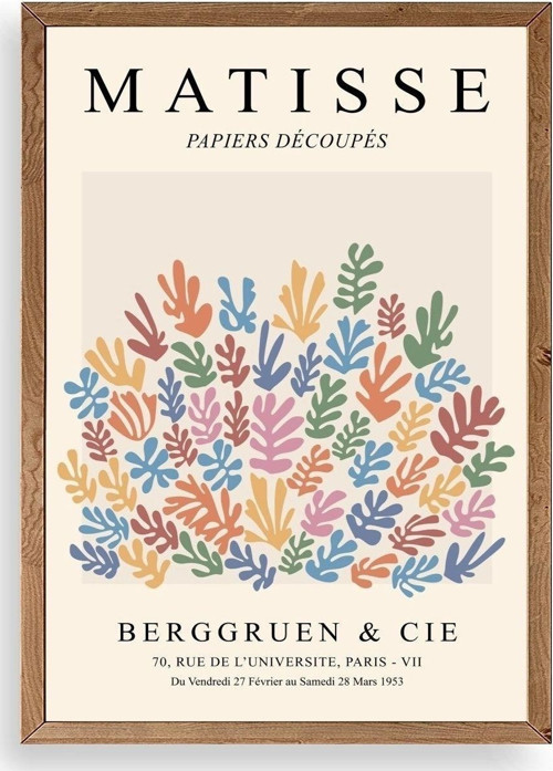 Henri Matisse Ahşap Çerçeveli Tablo