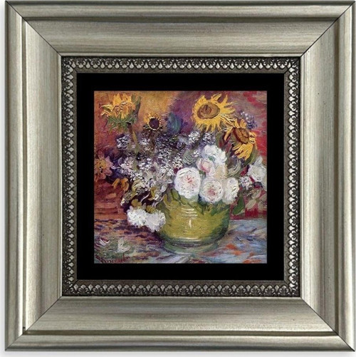 Van Gogh Çerçeveli Taş Tablo