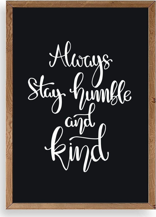 Motto Ahşap Çerçeveli Tablo