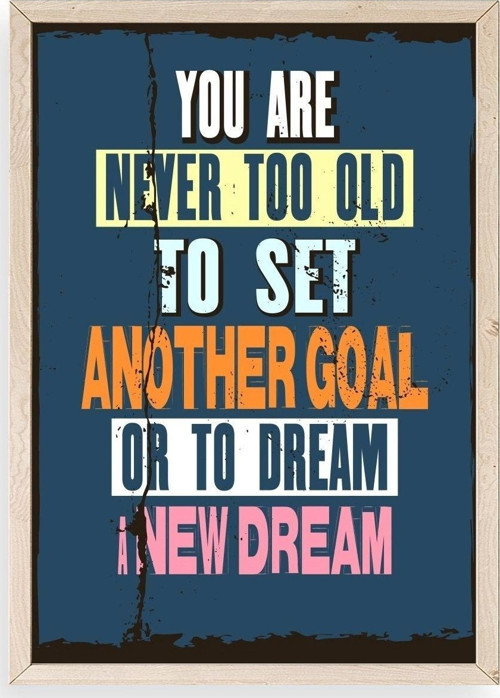Motto Ahşap Çerçeveli Tablo