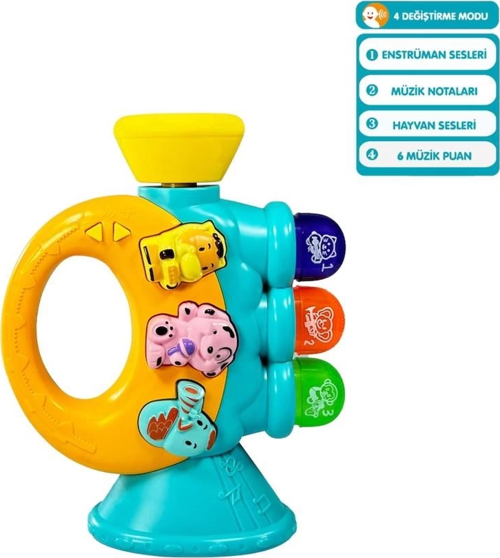 Jlg-855-38A Işikli Ve Müzi̇kli̇ Trompet Bebek - 1 Adet Stokta Olan Gönderilir