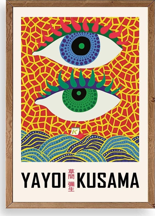 Yayoi Kusama Ahşap Çerçeveli Tablo