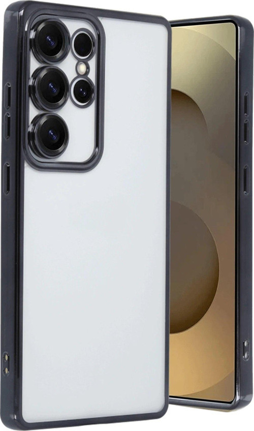 Galaxy S25 Kılıf Lensli Silikon - Siyah-(5796)