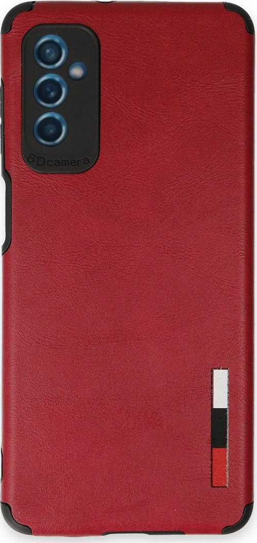 Galaxy M52 5G Kılıf Loop Deri Silikon - Kırmızı-(5796)