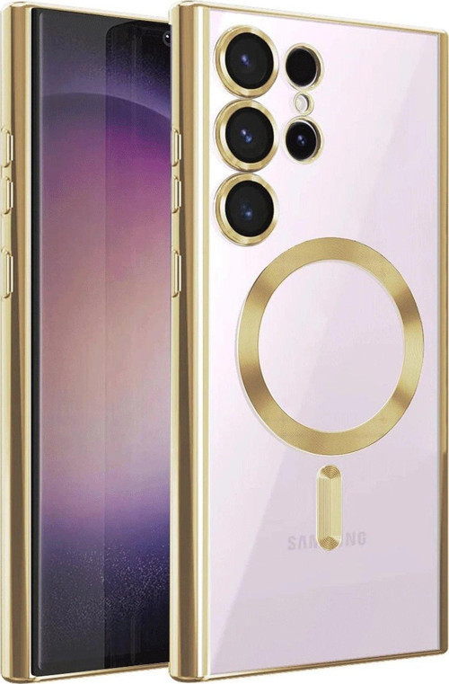 Galaxy S25 Kılıf Kross Magneticsafe Kapak - Gold-(5796)