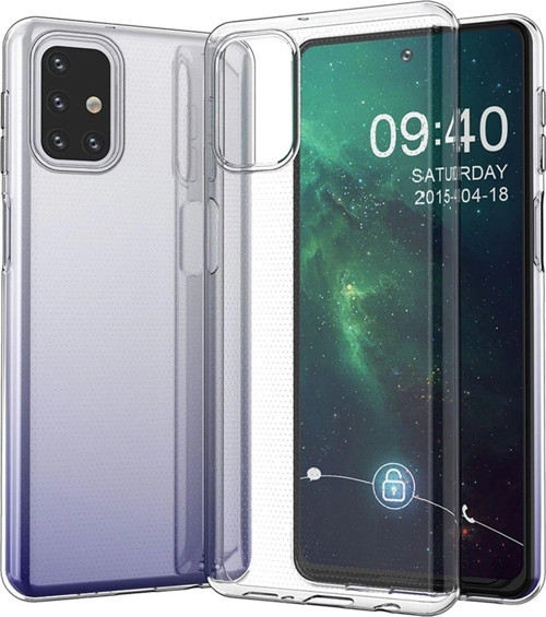 Galaxy M31S Kılıf Lüx Şeffaf Silikon-(5796)