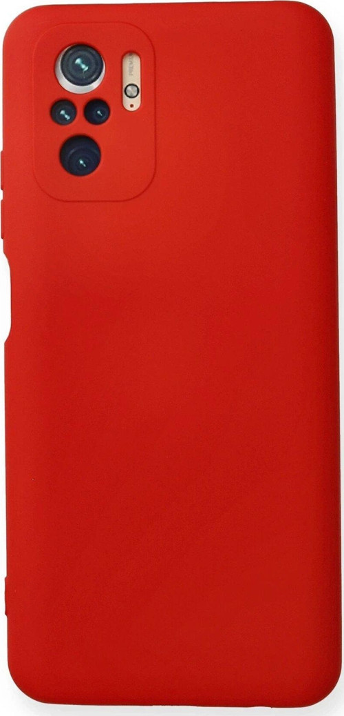 Redmi Note 10 Kılıf Nano Içi Kadife Silikon - Kırmızı-(5796)