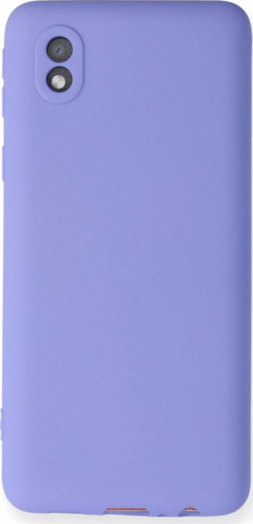 Galaxy A01 Core Kılıf First Silikon - Lila-(5796)