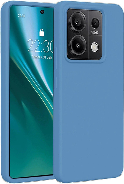 Redmi Note 13 4G Kılıf First Silikon - Mavi-(5796)