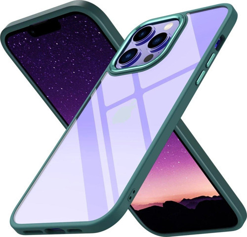 Iphone 14 Kılıf Power Silikon - Koyu Yeşil-(5796)