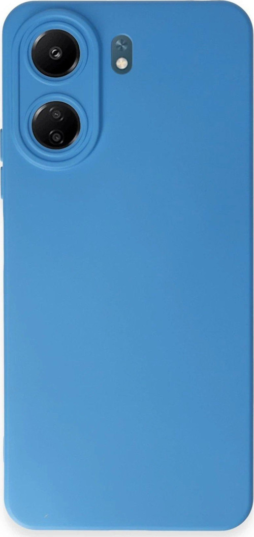 Redmi 13C Kılıf Nano Içi Kadife Silikon - Mavi-(5796)