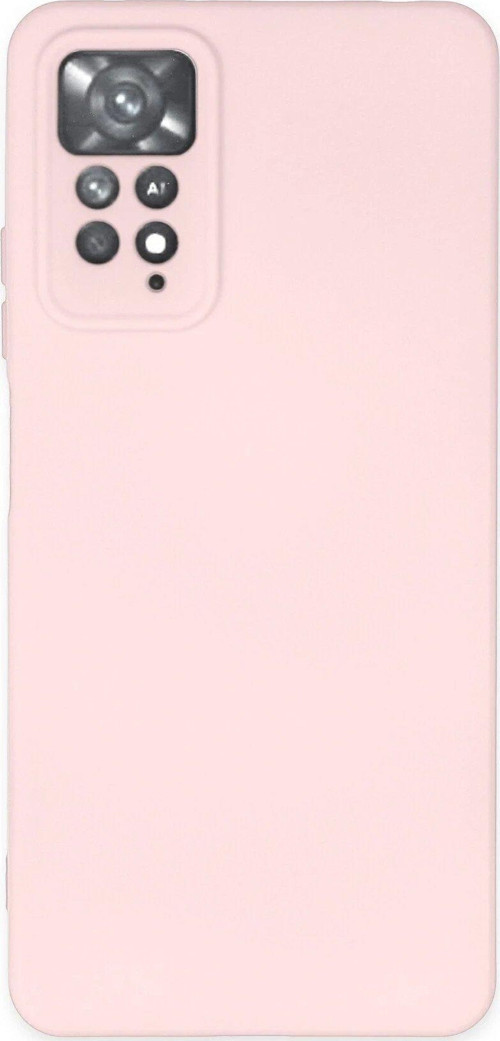 Redmi Note 11 Kılıf Nano Içi Kadife Silikon - Pudra-(5796)