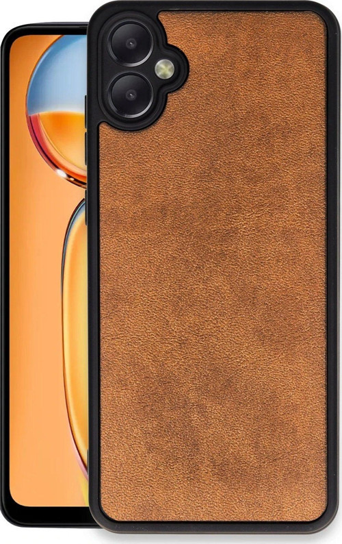 Galaxy A05 Kılıf Aras Deri Kapak - Taba-(5796)