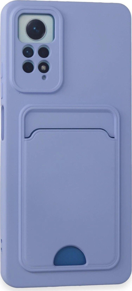Redmi Note 12 4G Kılıf Kelvin Kartvizitli Silikon - Lila-(5796)