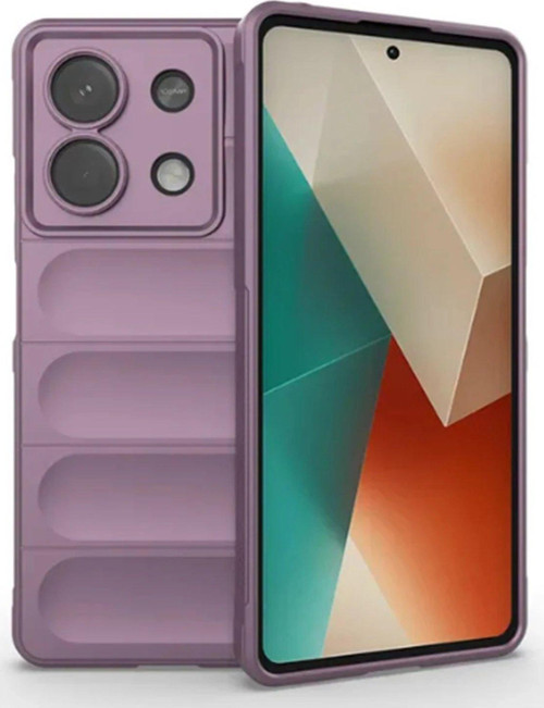 Poco X6 Kılıf Optimum Silikon - Mor-(5796)