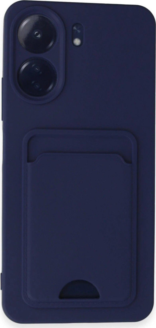 Redmi 13C Kılıf Kelvin Kartvizitli Silikon - Lacivert-(5796)