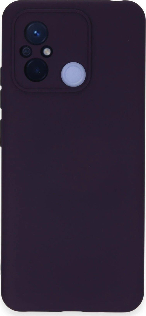 Redmi 12C Kılıf Nano Içi Kadife Silikon - Mor-(5796)