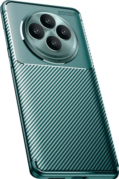 Reno 11 Fs Kılıf Auto Focus Karbon Kapak - Koyu Yeşil-(5796)