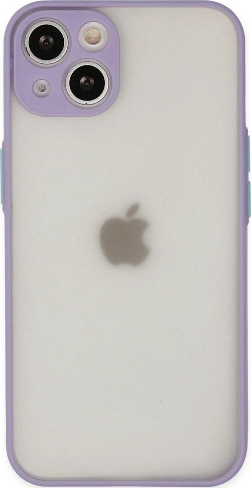 Iphone 15 Kılıf Montreal Silikon Kapak - Mor-(5796)