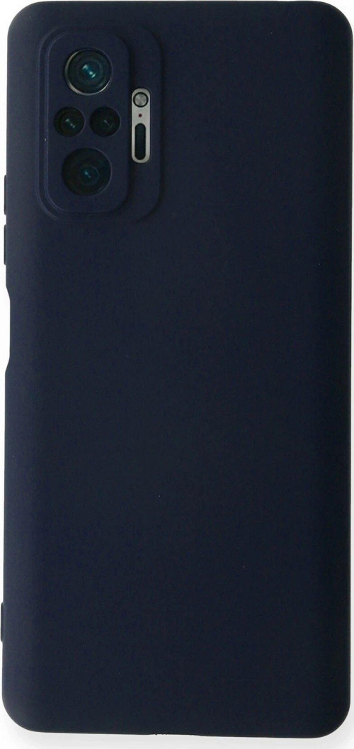 Redmi Note 10 Kılıf Nano Içi Kadife Silikon - Lacivert-(5796)