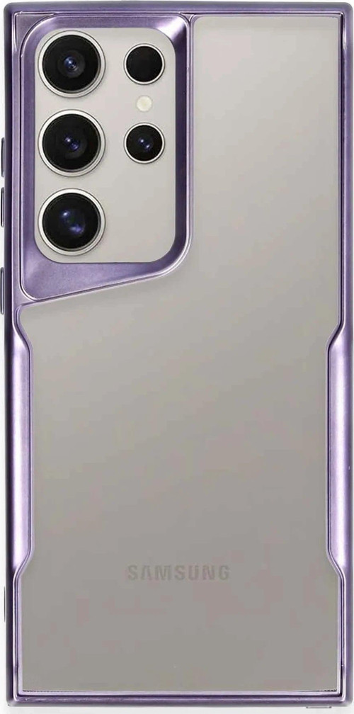 Galaxy S23 Kılıf Boyi Silikon Kapak - Derin Mor-(5796)
