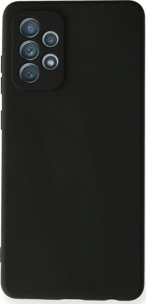 Galaxy A72 Kılıf Nano Içi Kadife Silikon - Siyah-(5796)
