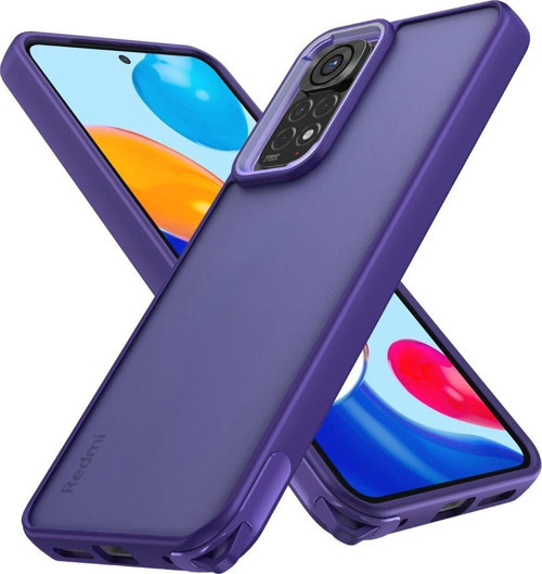 Redmi Note 11 Kılıf Elegant Kapak - Derin Mor-(5796)