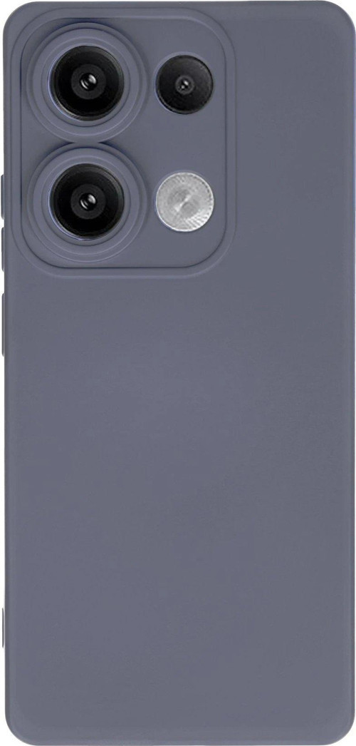 Redmi Note 13 4G Kılıf Nano Içi Kadife Silikon - Gri-(5796)