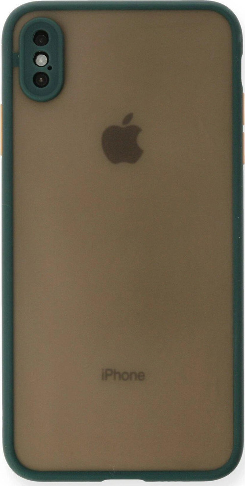 Iphone Xs Kılıf Montreal Silikon Kapak - Yeşil-(5796)
