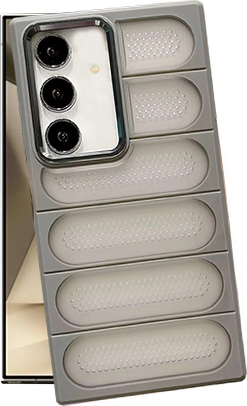 Galaxy S24 Kılıf Airmax Silikon Kapak - Titan Gri-(5796)