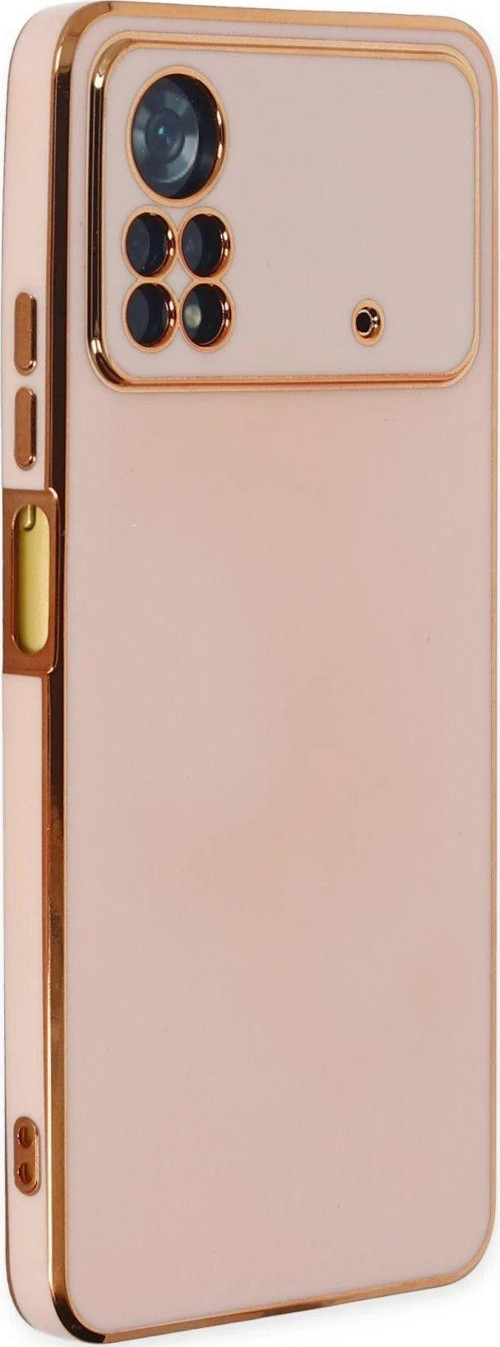Poco X4 5G Kılıf Volet Silikon - Pembe-(5796)