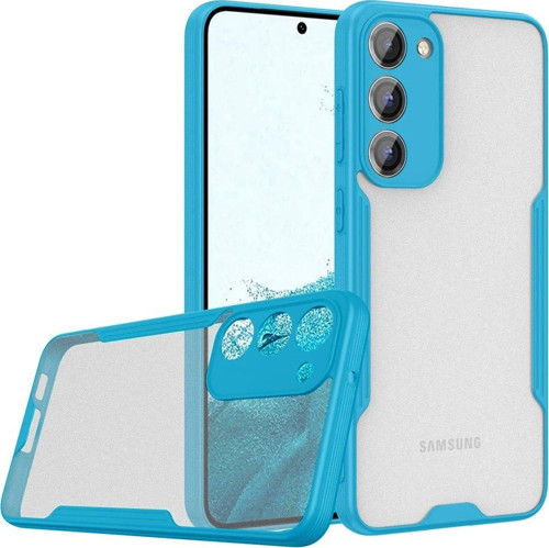 Galaxy S23 Kılıf Platin Silikon - Mavi-(5796)