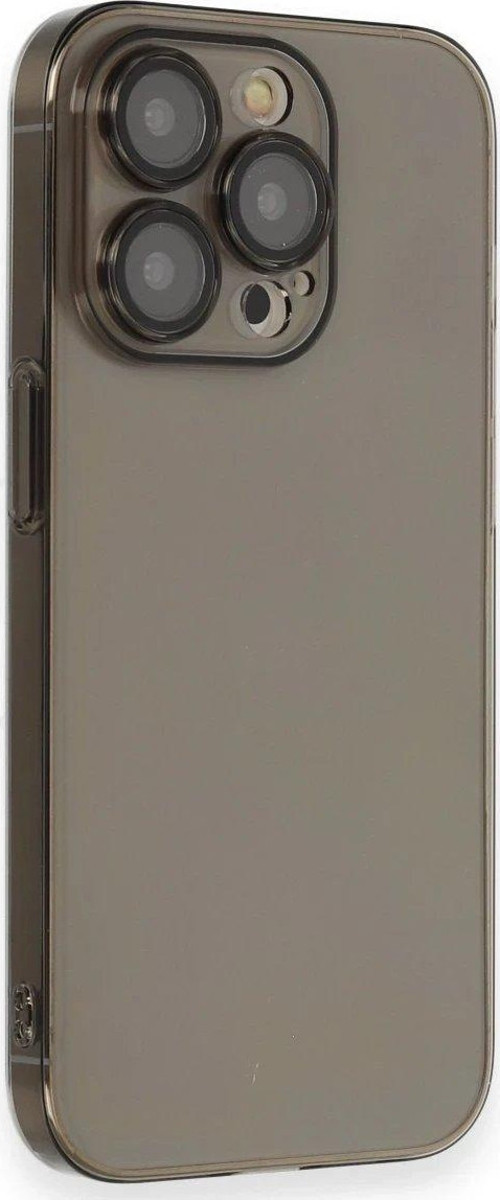 Iphone 14 Kılıf Armada Lensli Kapak - Siyah-(5796)