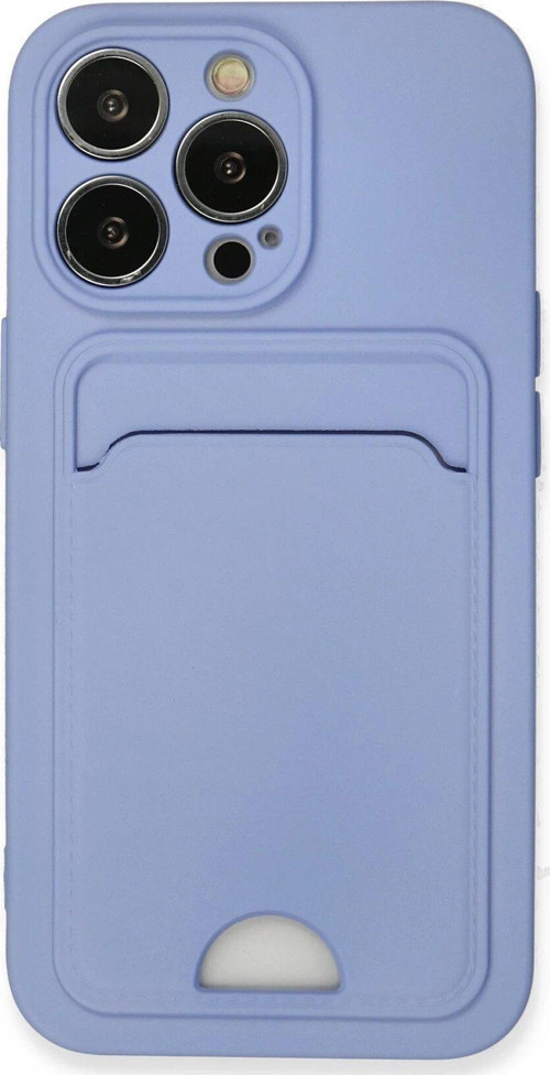Iphone 13 Kılıf Kelvin Kartvizitli Silikon - Lila-(5796)