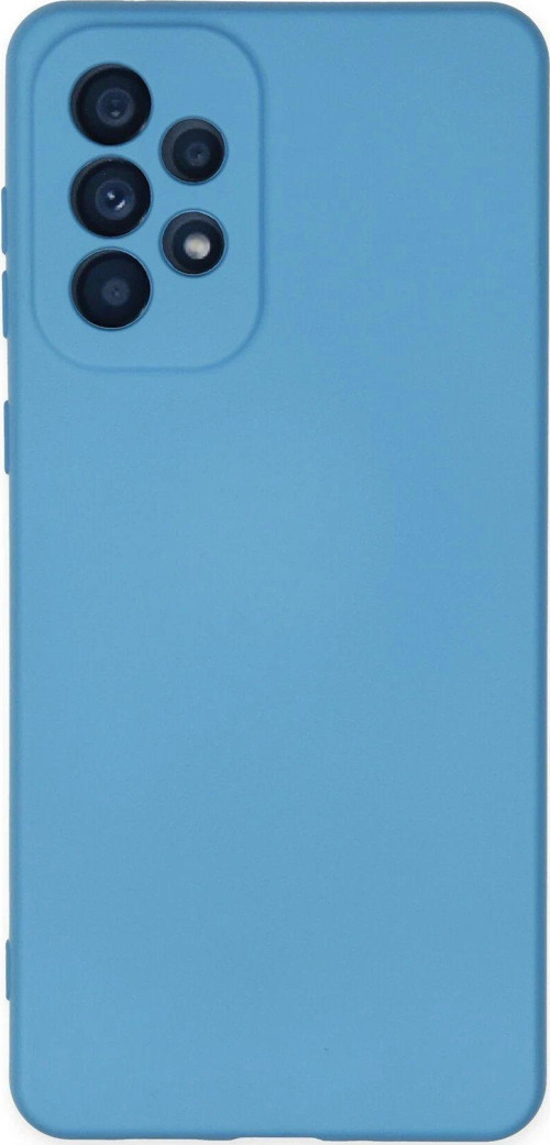 Galaxy A53 5G Kılıf Nano Içi Kadife Silikon - Mavi-(5796)