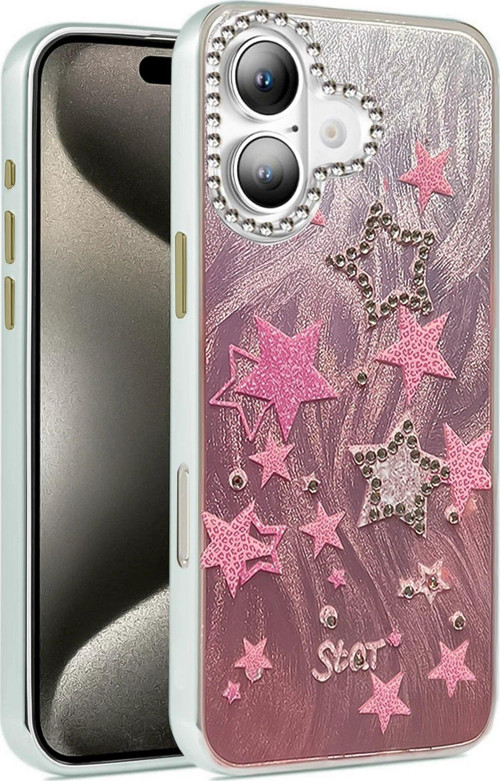 Iphone 16 Kılıf Blade Aynalı Desenli Kapak - Desen 7-(5796)
