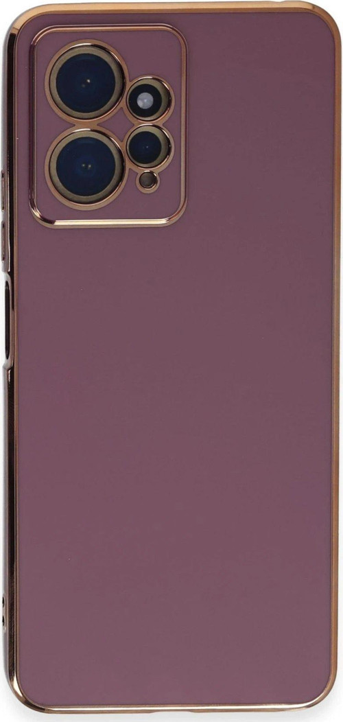 Redmi Note 12 4G Kılıf Volet Silikon - Mor-(5796)
