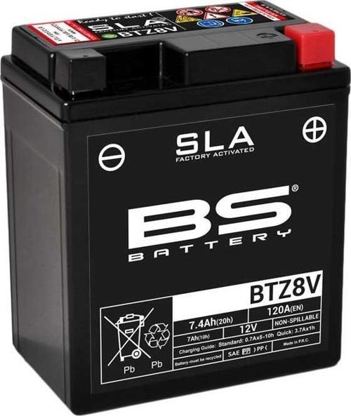 BTZ8V (SLA) Motosiklet Aküsü SLA Tipi