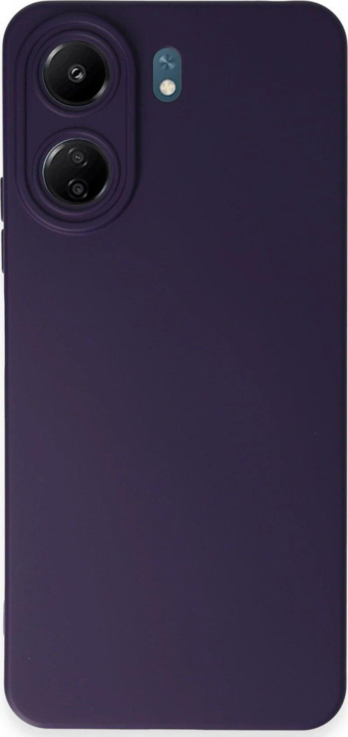 Redmi 13C Kılıf Nano Içi Kadife Silikon - Mor-(5796)