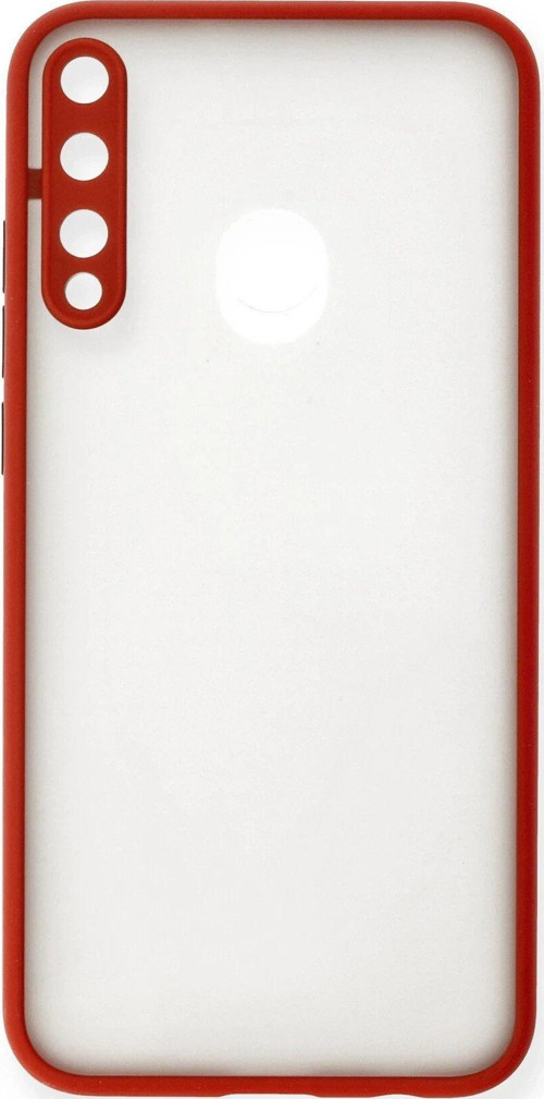 P40 Lite E Kılıf Montreal Silikon Kapak - Kırmızı-(5796)