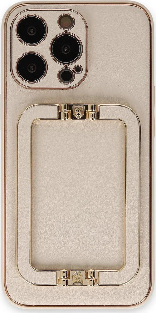 Iphone 13 Kılıf Coco Elit Kapak - Gold-(5796)