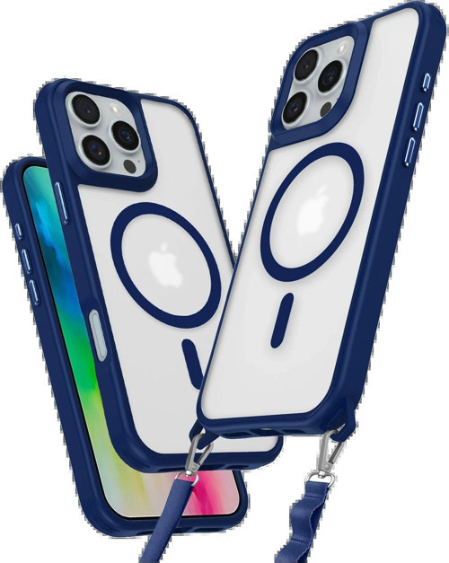 Iphone 16 Kılıf Enka Magsafe Silikon Kılıf - Lacivert-(5796)