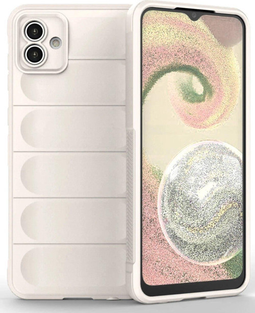 Galaxy A04 Kılıf Optimum Silikon - Krem-(5796)