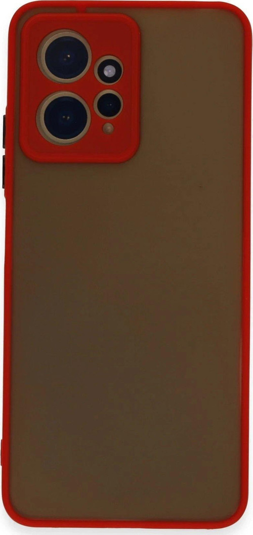 Redmi Note 12 4G Kılıf Montreal Silikon Kapak - Kırmızı-(5796)